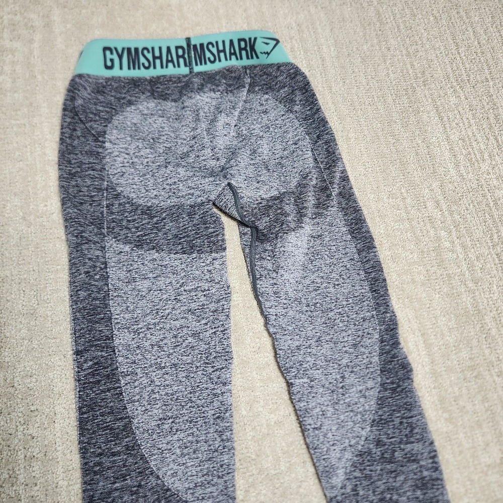 Gymshark Pants Women Small Dry Flex Low Rise Leggings Logo Weight Lifting Run‎